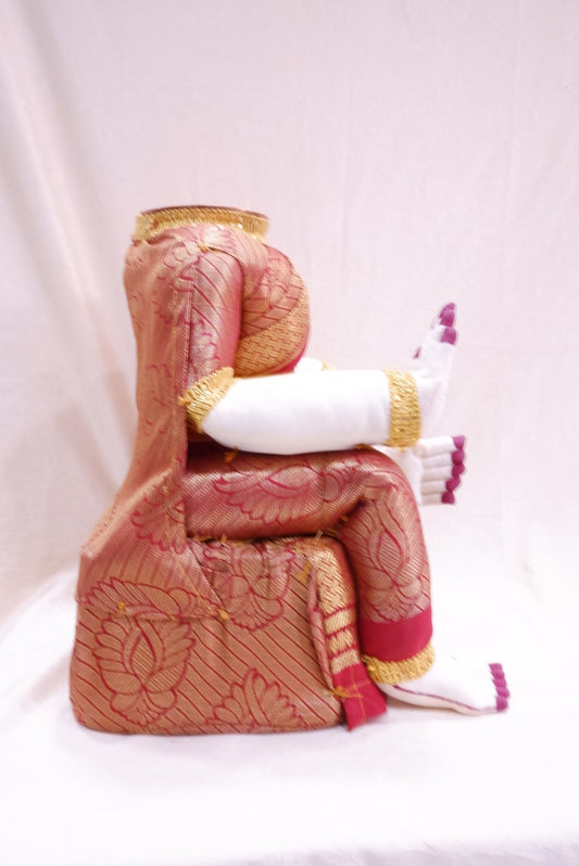 sriman Elegant red Varalakshmi Idol Adorned 12 inch