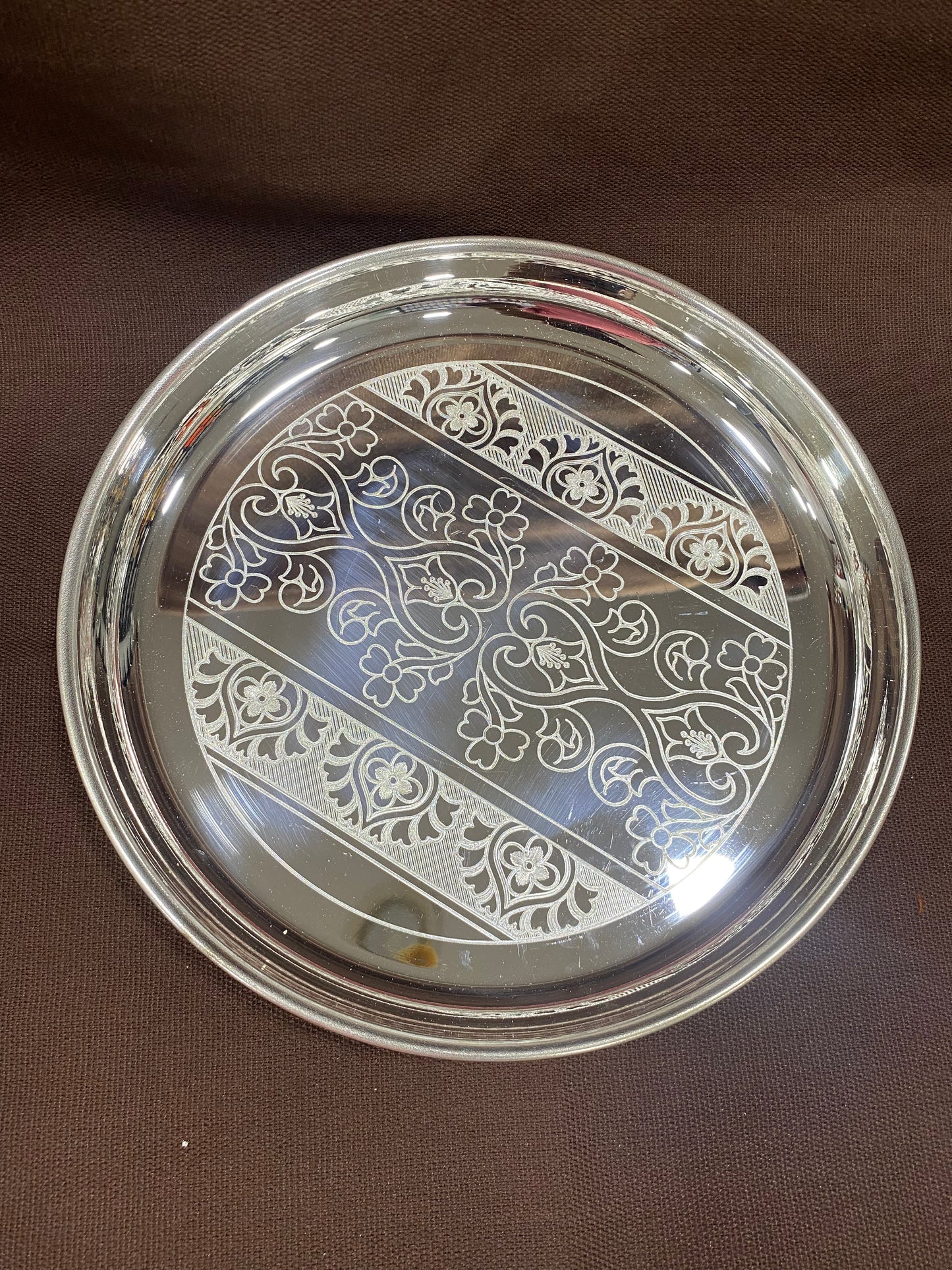 sriman german silver plate 10.5 size