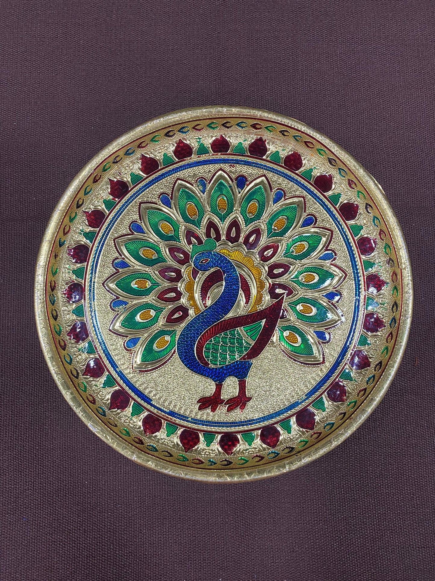 sriman Meena plate for varama lakshmi width of the plate is 9