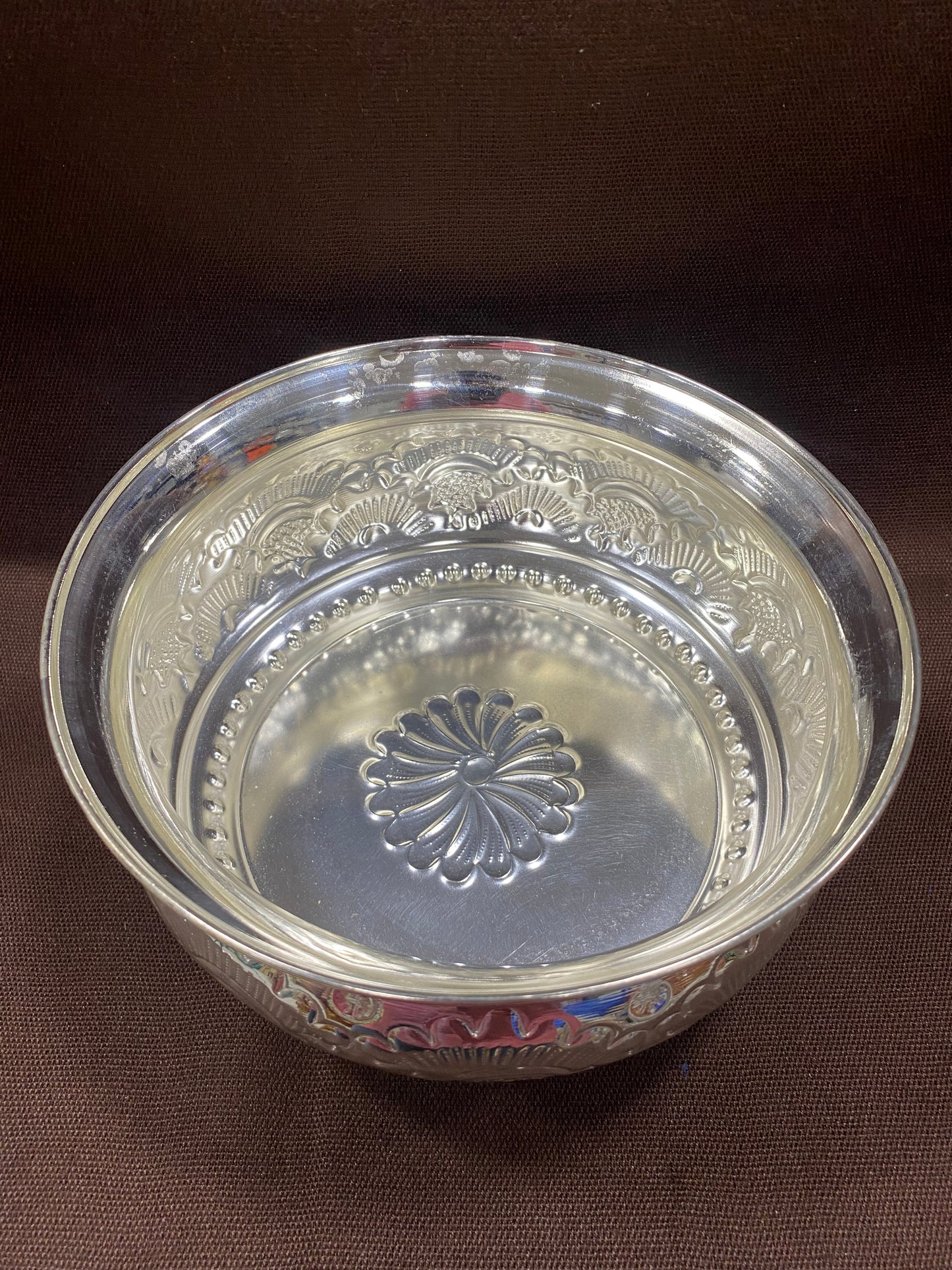 sriman German silver fruit Basket