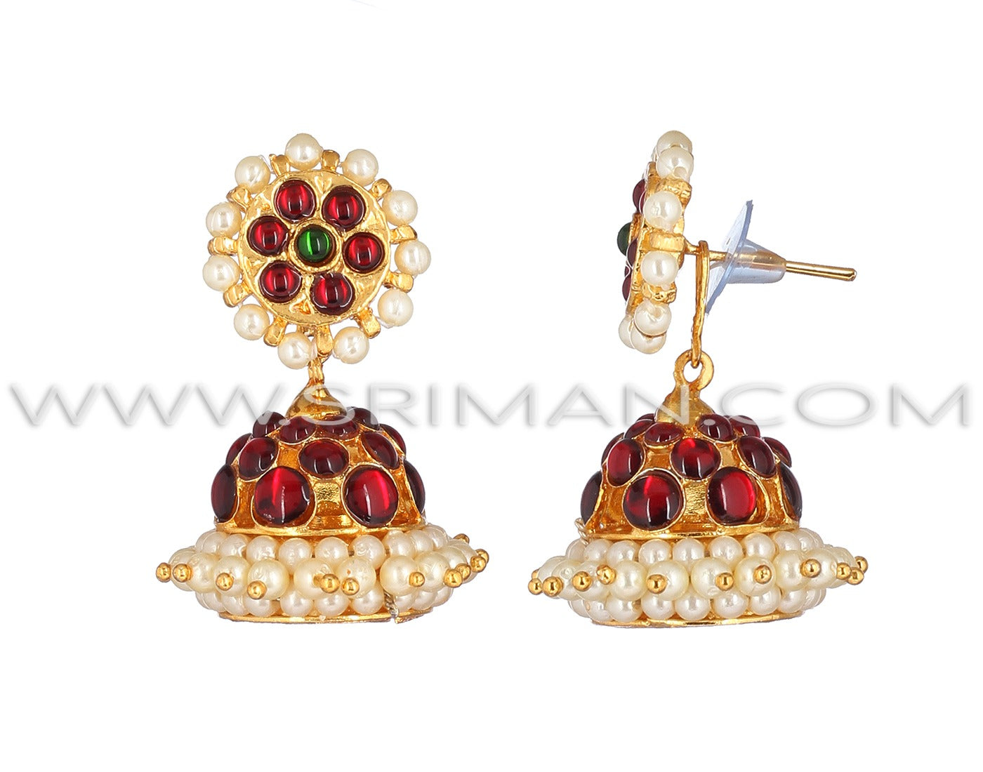 SRIMAN STONES DESGIN LONG HARAM WITH NECKLACE