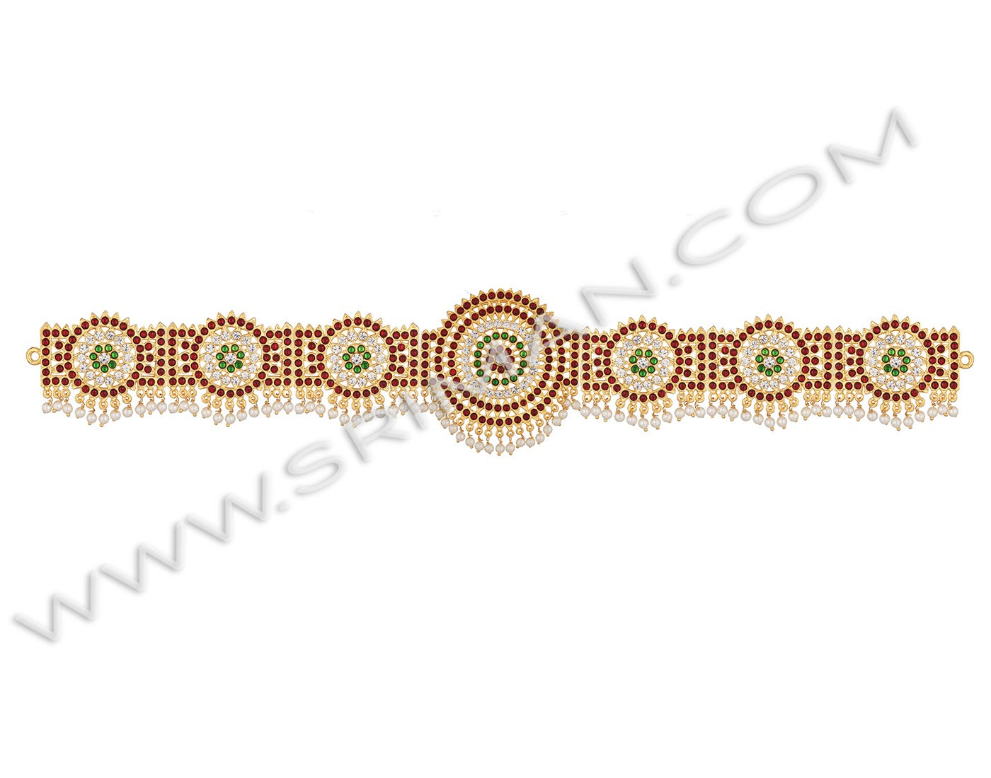 SRIMAN KEMPU STONES WAIST BELT