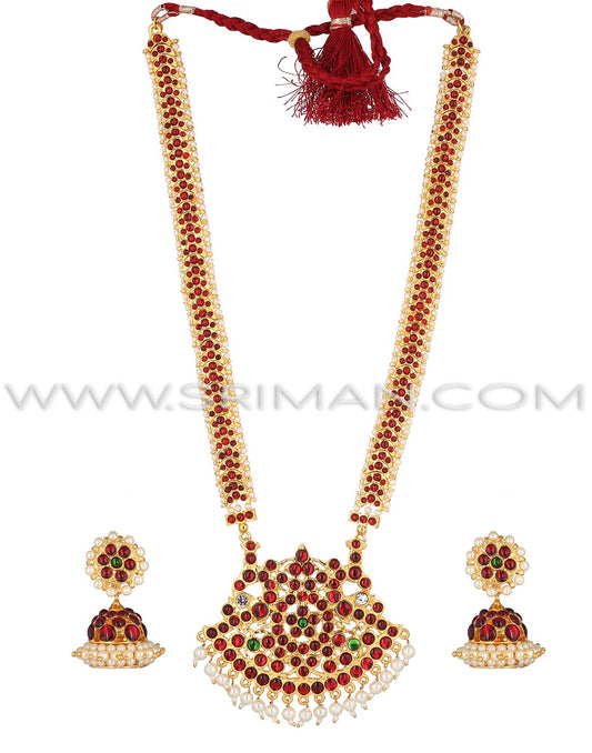 SRIMAN KEMPU LONG MOTI HARAM WITH EARINGS