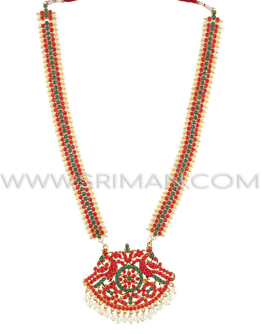 Antique temple jewellery full set for Bharatanatyam dance