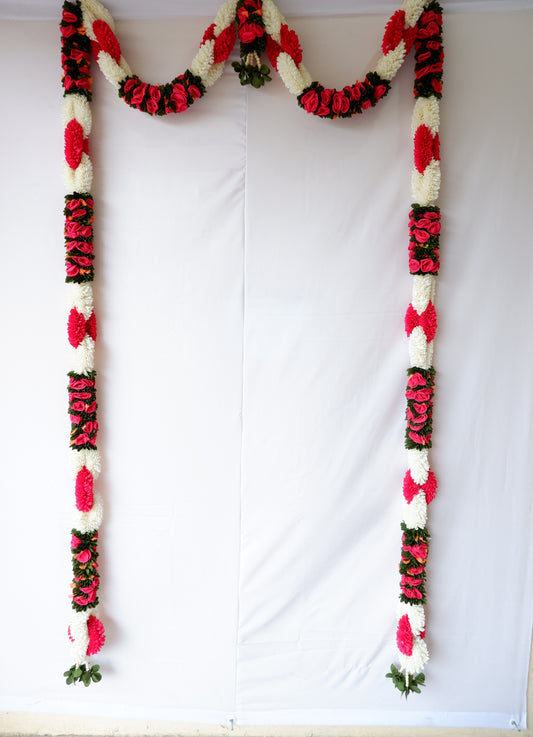 sriman decoration flowers and background