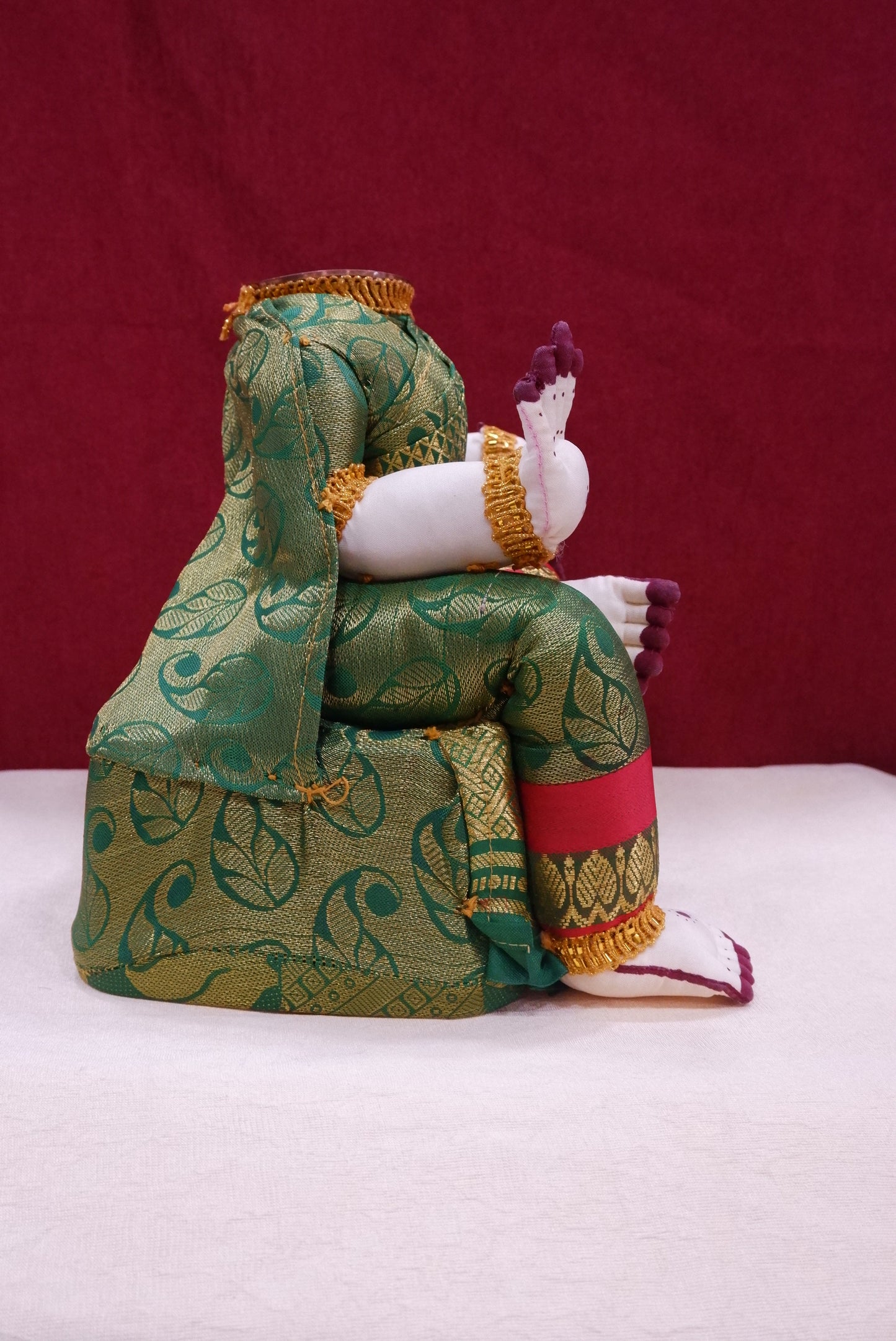 Sriman Vara maha Laksmi vratham Ammavaru amman pooja Lakshmi Body Green - 9 Inch