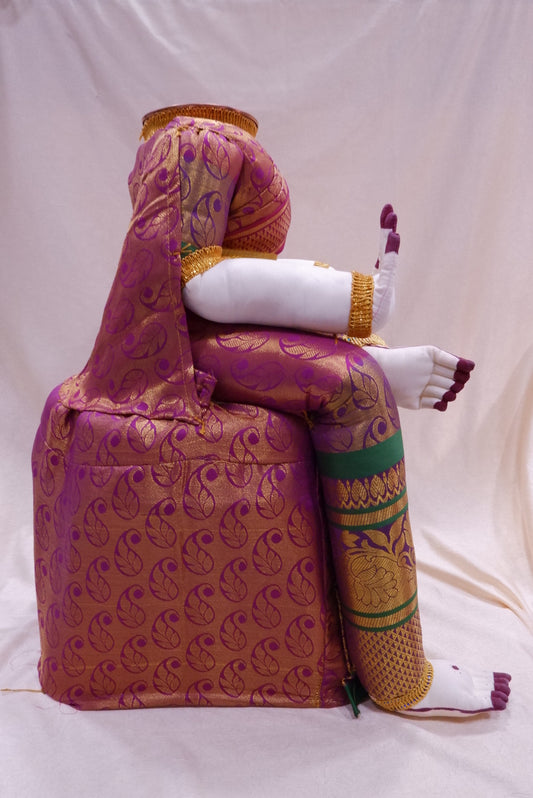 sriman   Classic  voilet Goddess Varalakshmi  doll 21 inch