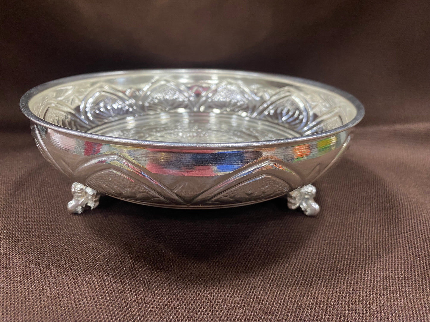 sriman silver German     width 8 inch , inner height -2 inch and outer height -3 inch