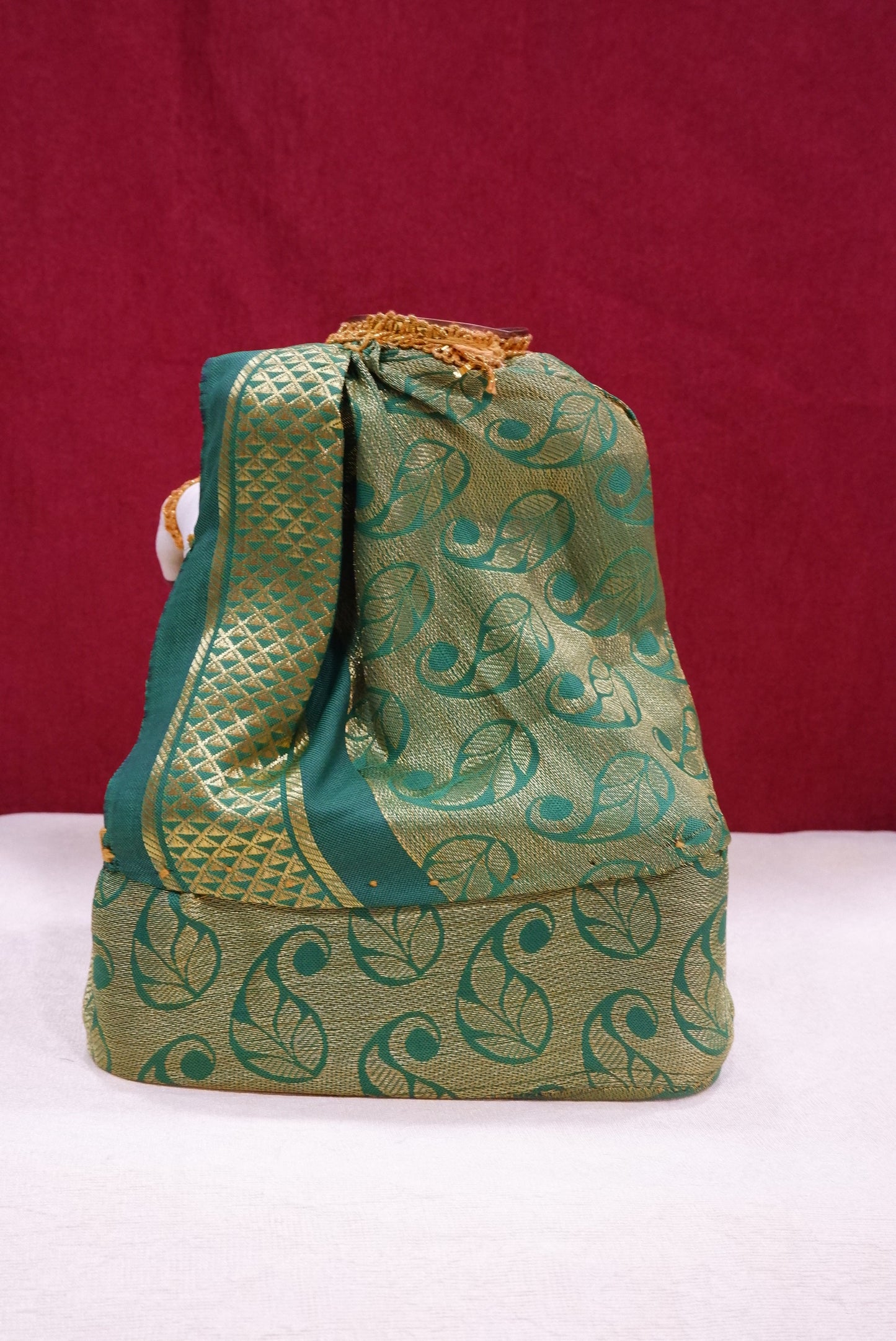 Sriman Vara maha Laksmi vratham Ammavaru amman pooja Lakshmi Body Green - 9 Inch