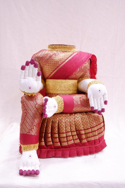 sriman Elegant red  Varalakshmi Idol Adorned 12 inch