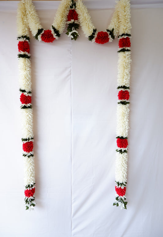 SRIMAN VARAMAHA LAKSHMI BACK GROUND DECORATION FLOWERS