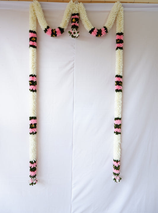 sriman r garland with vibrant COLOURS  decoration
