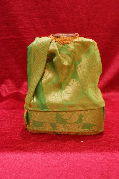 Lakshmi goddess idol light green colour lakshmi amma varu 9 inch doll