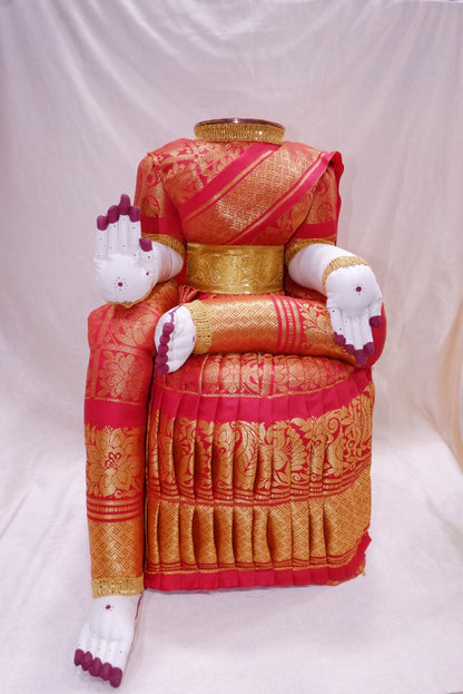 sriman classical pink vara maha lakshmi pooja doll
