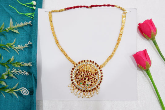 Traditional Nataraj necklace used in Bharatanatyam and Kuchipudi dance costumes