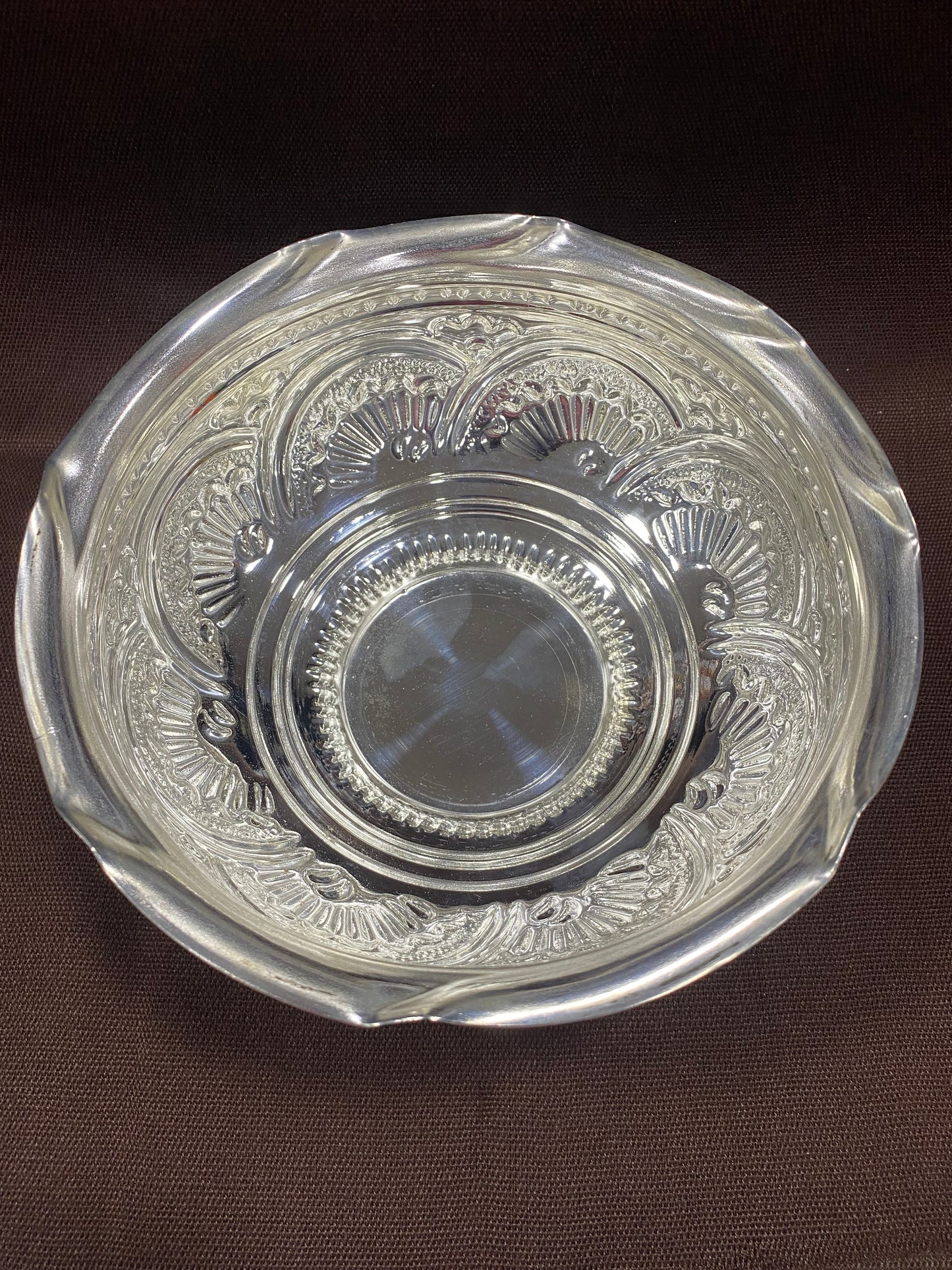 sriman German silver flower bowl for pooja or varamaha lakshmi vratam