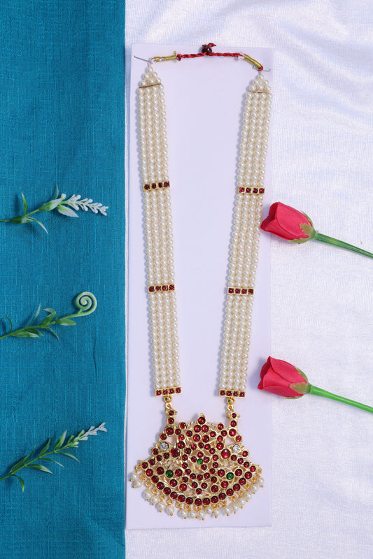 moti haram pearl necklace bharatanatyam kuchipudi classical dance jewellery