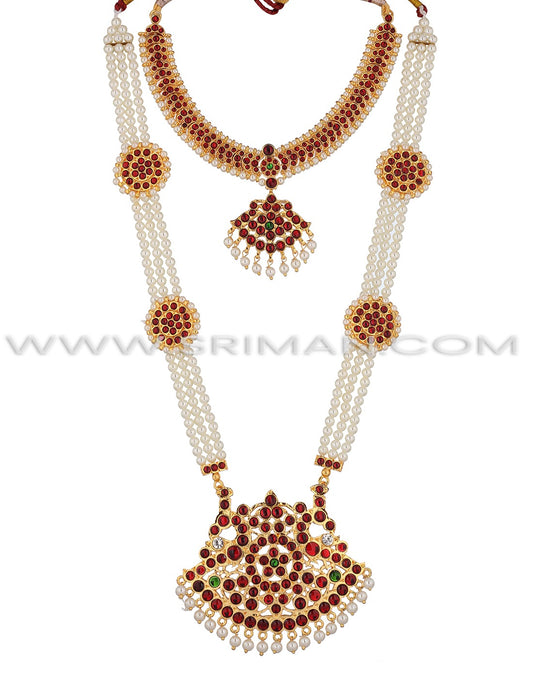 Sriman moti mala and necklace