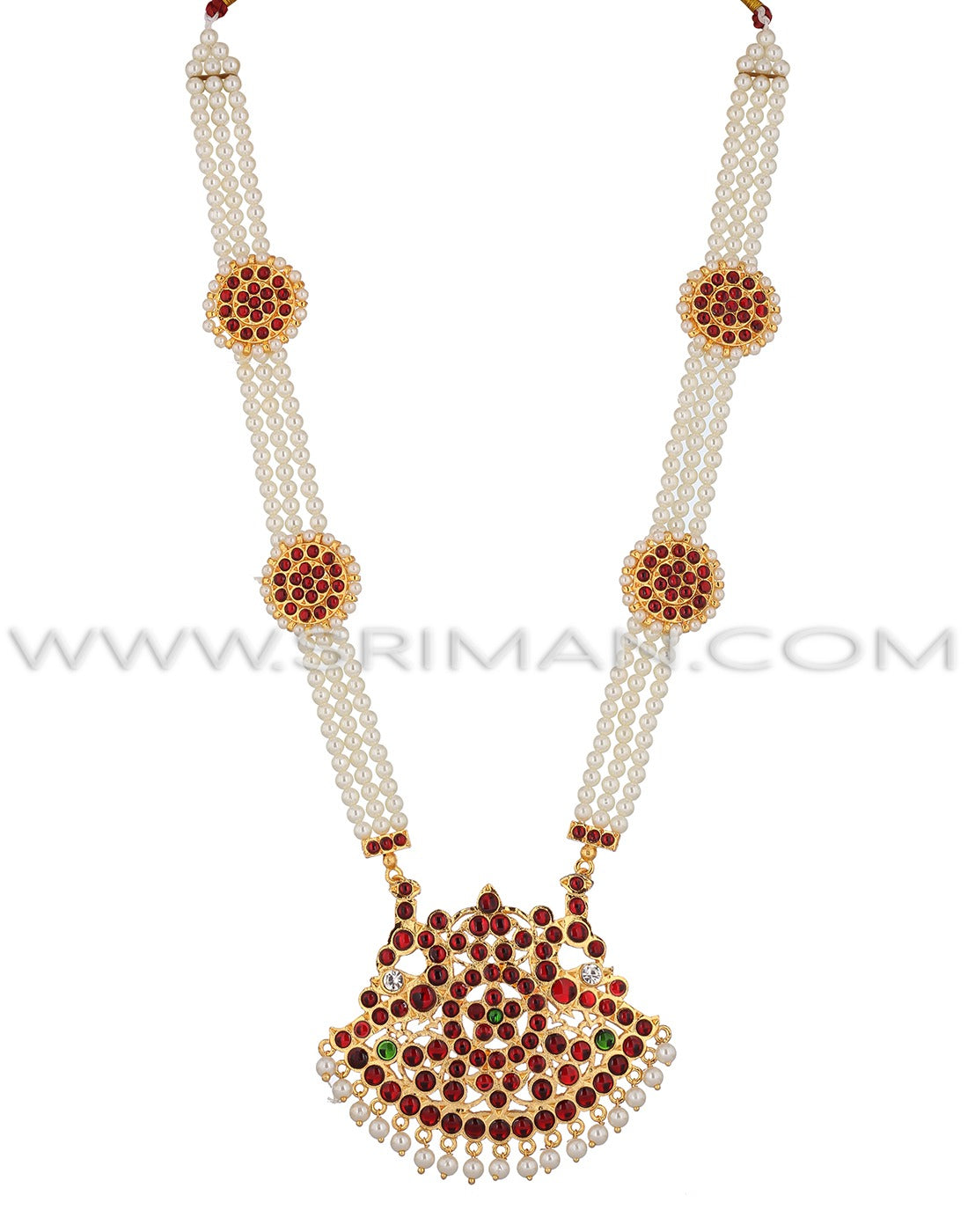 SRIMAN LONG MOTI HARAM AND NECKLACE