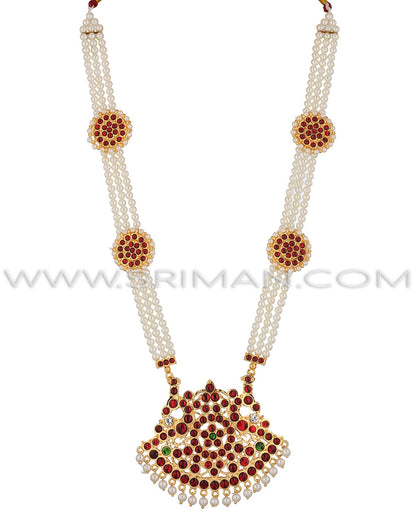 SRIMAN LONG MOTI HARAM AND NECKLACE