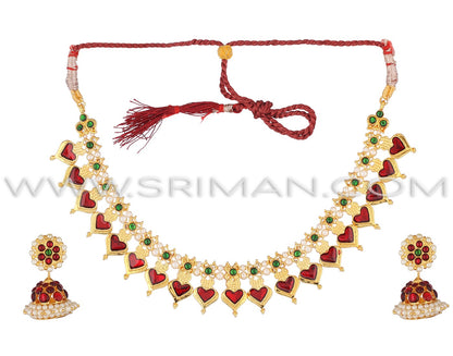 SRIMAN KEMPU DESINGNER CHOKER SET WITH EARINGS