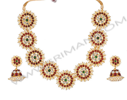 SRIMAN TRADITIONAL CHOKER NECKLACE SET