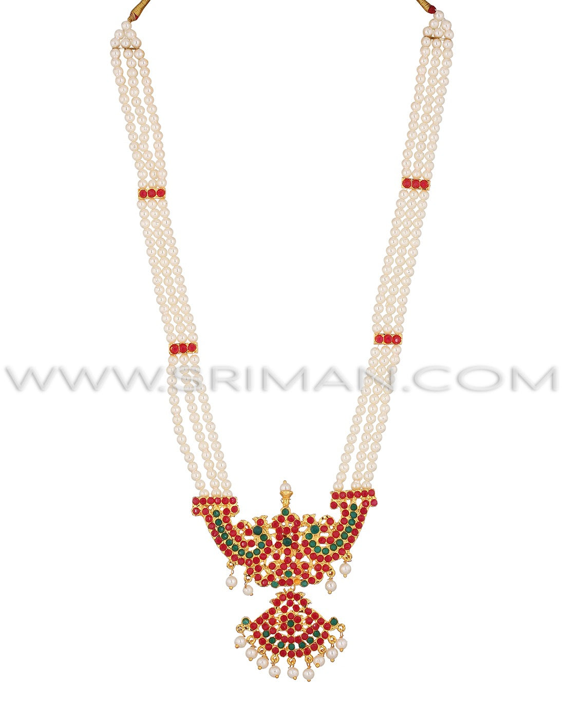 SRIMAN LONG MOTI HARAM AND NECKLACE