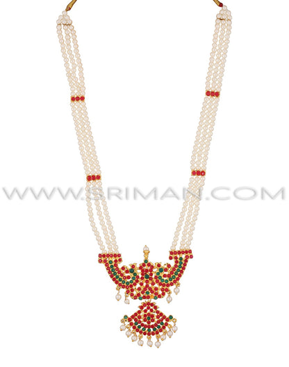 SRIMAN LONG MOTI HARAM AND NECKLACE