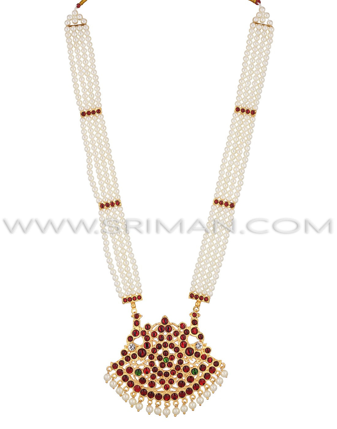 SRIMAN LONG MOTI HARAM AND NECKLACE