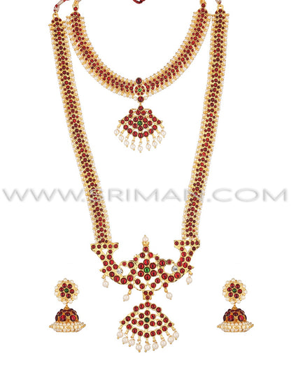 Kempu haram peacock design for bharatantaym and kuchipudi dance