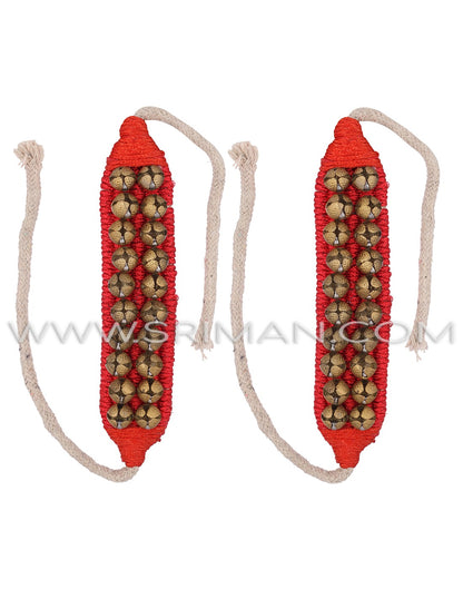 2 rows salangai bharatanatyam dance anklets