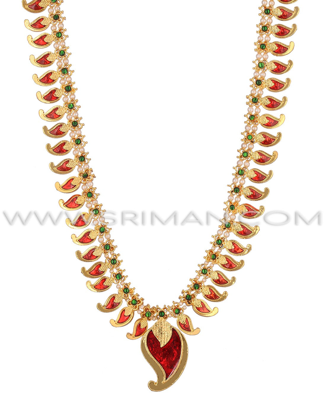 Sriman red mango desgin long haram