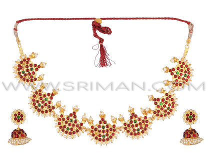 SRIMAN DESINGER CHOKER SET WITH EARINGS
