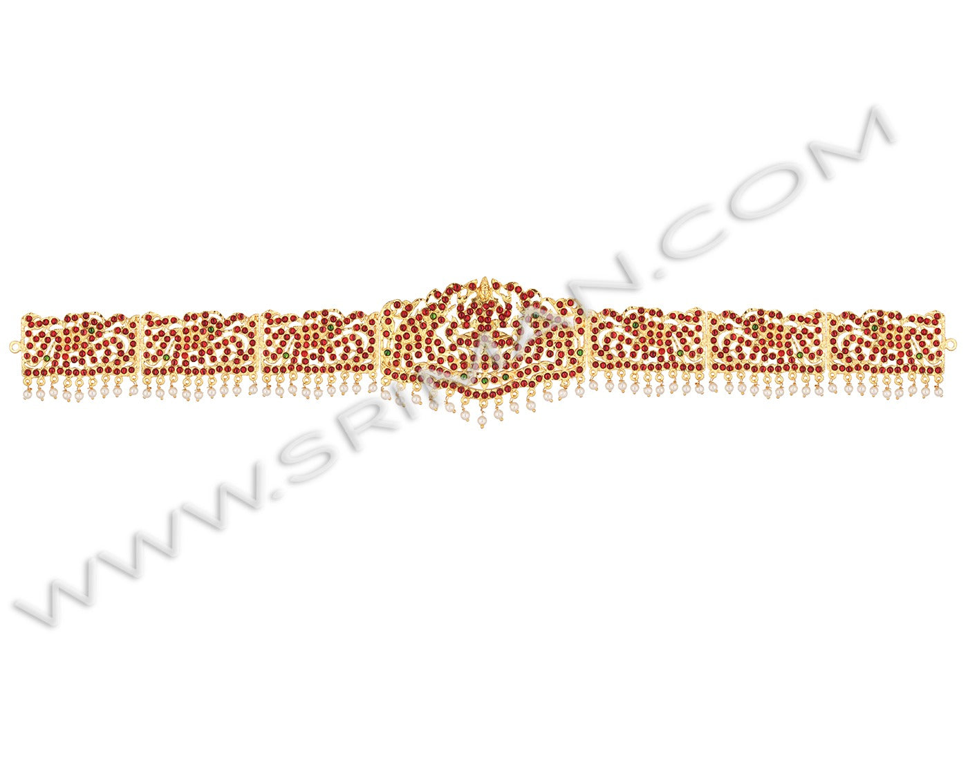 SRIMAN KEMPU STONES WAIST BELT