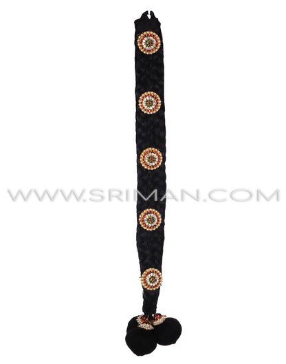 Assembled Hair And Jada With Round Kunjalam