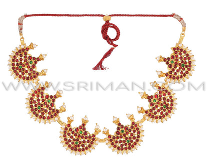 SRIMAN TRADITIONAL CHOKER SET WITH EARINGS