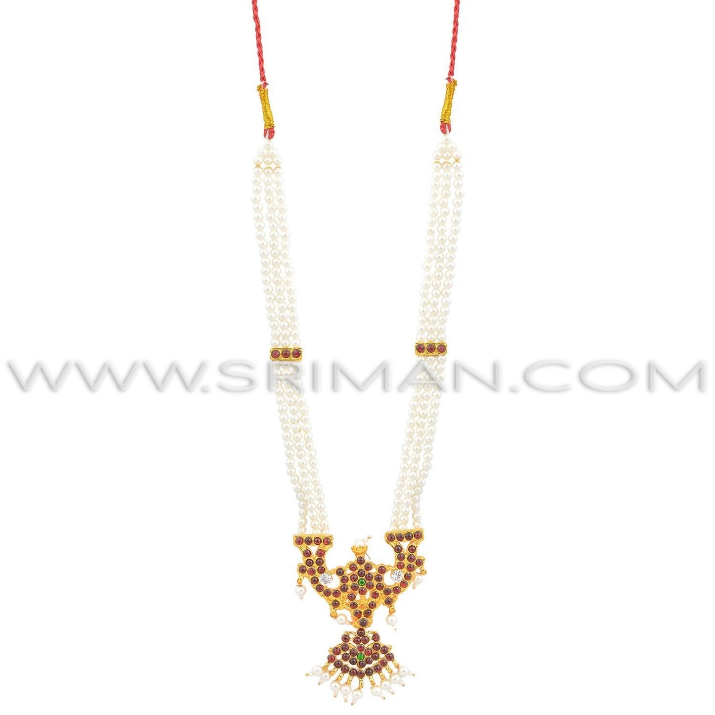 Kids Bharatanatyam Jewellery set kempu design - 10 items