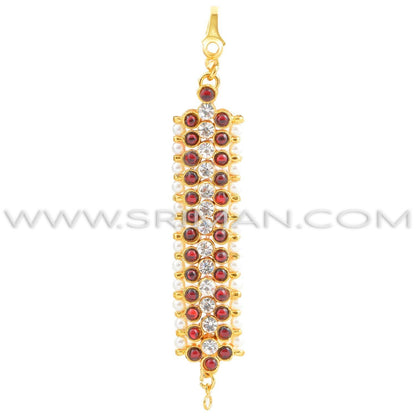 Kids Bharatanatyam Jewellery set kempu design - 10 items