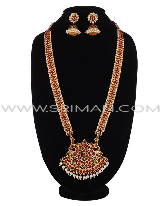 SRIMAN KEMPU LONG MOTI HARAM  WITH EARINGS