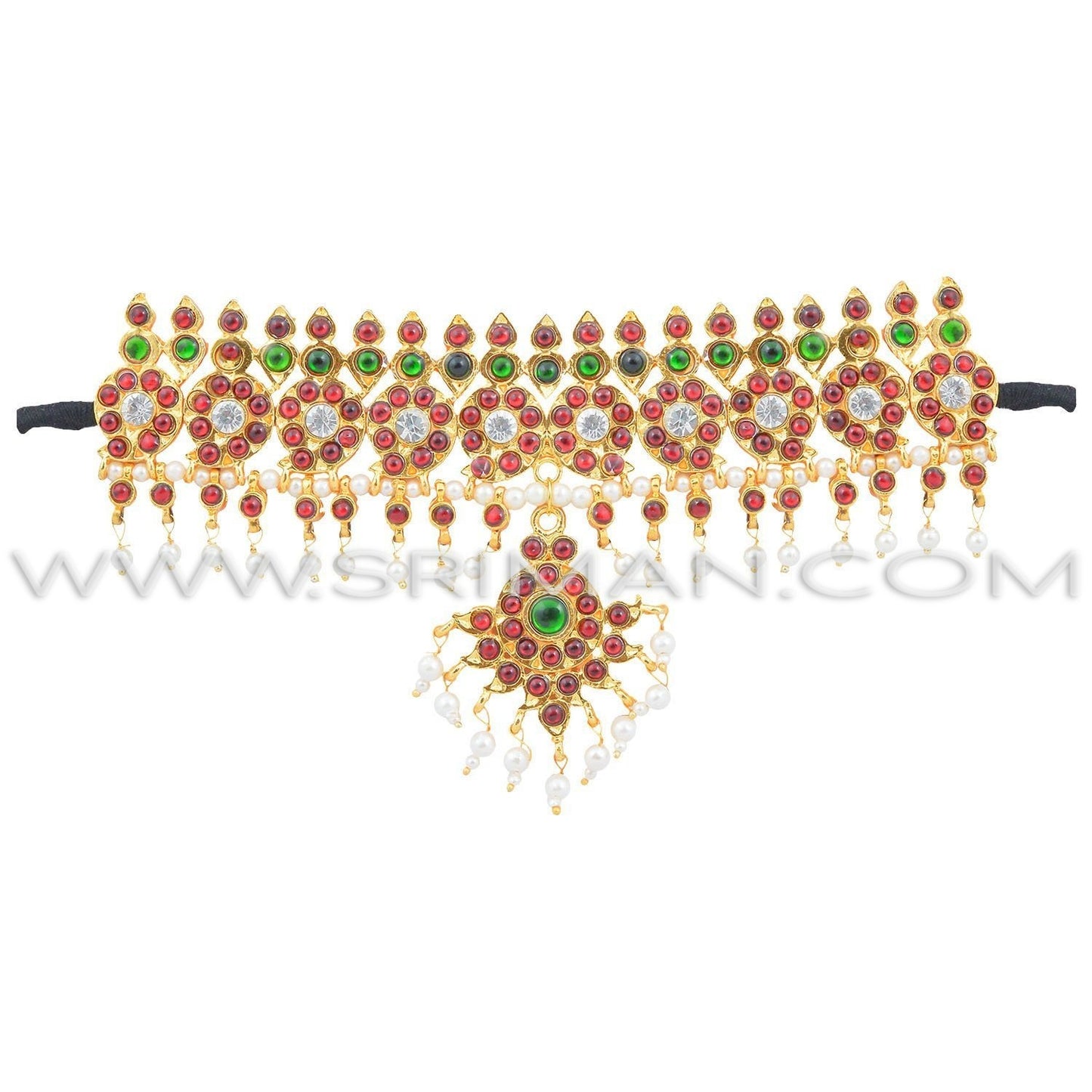 SRIMAN TEMPLE DANCE JEWELLERY SET- MANGO