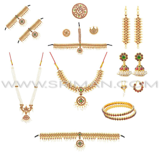 KIDS BHARATANATYAM JEWELLERY SET