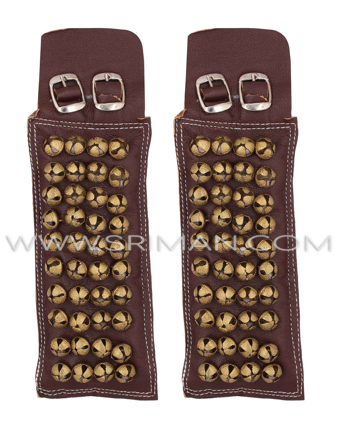 4 Line Leather Pad Ankel Bell GHUNGROO