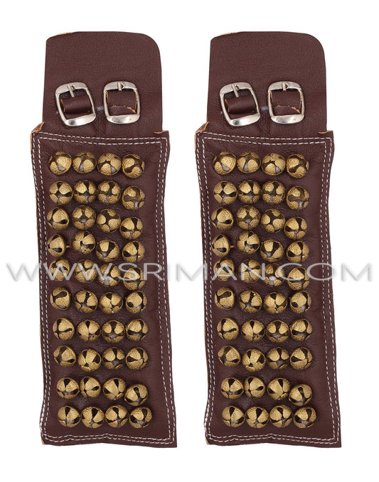 4 Line Leather Pad Ankel Bell GHUNGROO