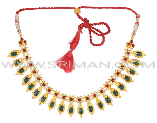 Sriman green desginer chocker