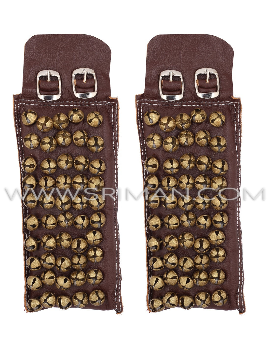 5 Line Leather Pad Ankel Bell GHUNGROO