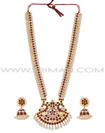 SRIMAN LONG MOTI HARAM WITH EARINGS