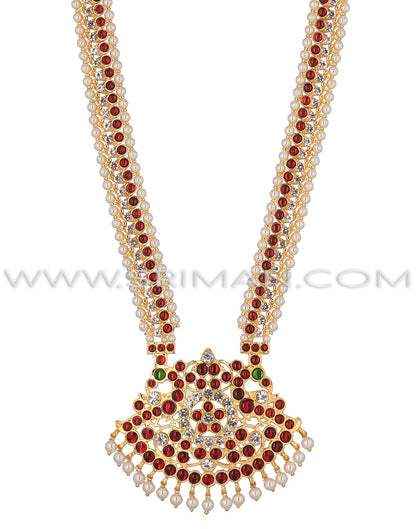 SRIMAN LONG MOTI HARAM WITH EARINGS