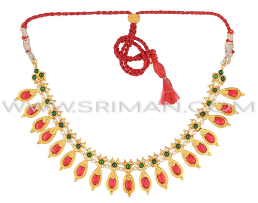 Sriman red desginer chocker