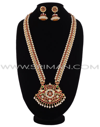 SRIMAN LONG MOTI HARAM WITH EARINGS