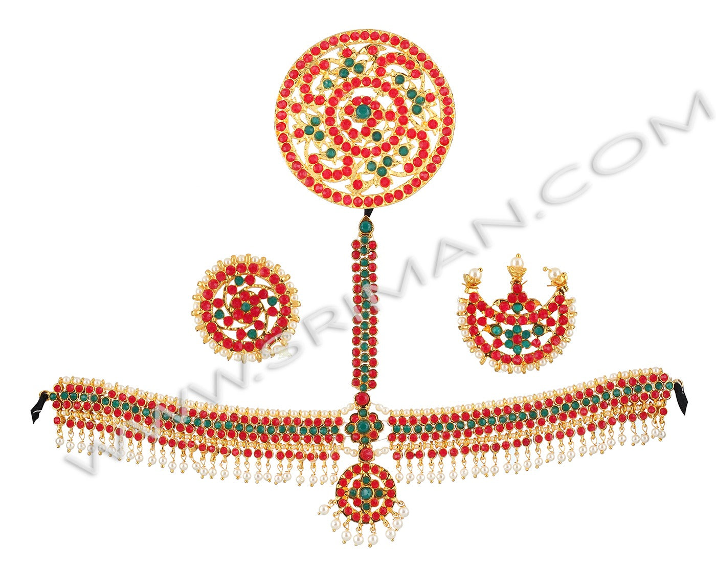 SRIMAN STONE STUDDED DANCE  SET